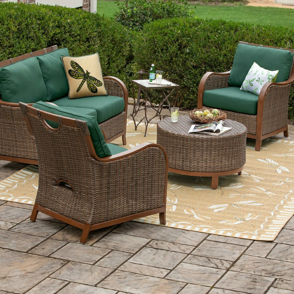 Indoor/Outdoor Dragonfly Rug, 7'10" x 9'10" | Plow & Hearth