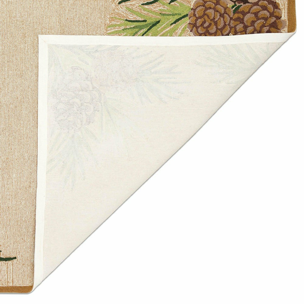 Indoor/Outdoor Forest Lake Border Rug, 7'6" x 9'6" | Plow & Hearth