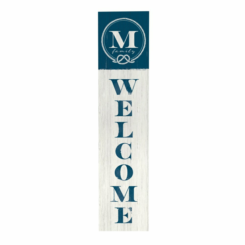 Coastal Porch Leaner Nautical Monogram 46" A | Plow & Hearth
