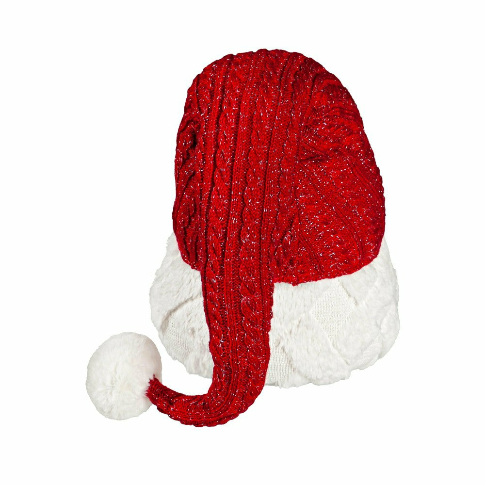 Traditional Santa Table Decor Fabric Gnome with Red Hat | Plow & Hearth