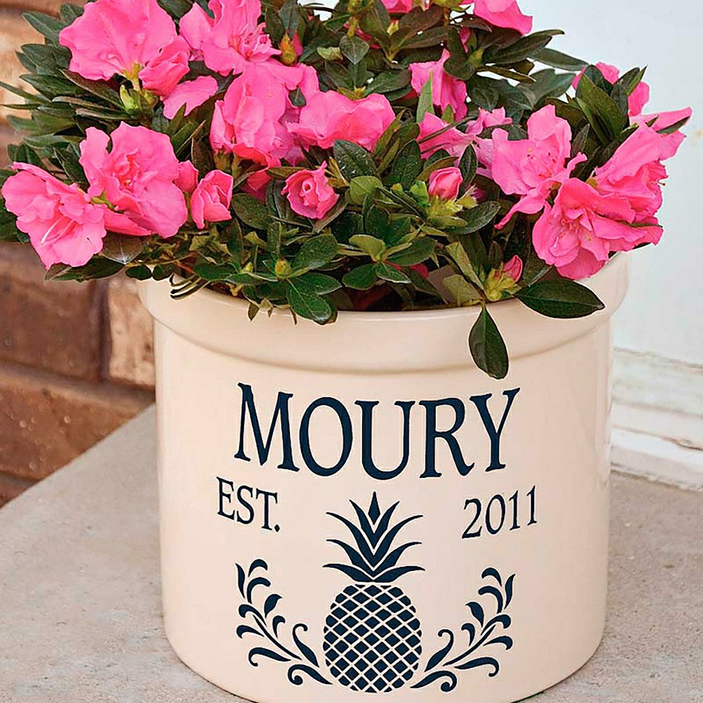 Pineapple Personalized Crock | Plow & Hearth