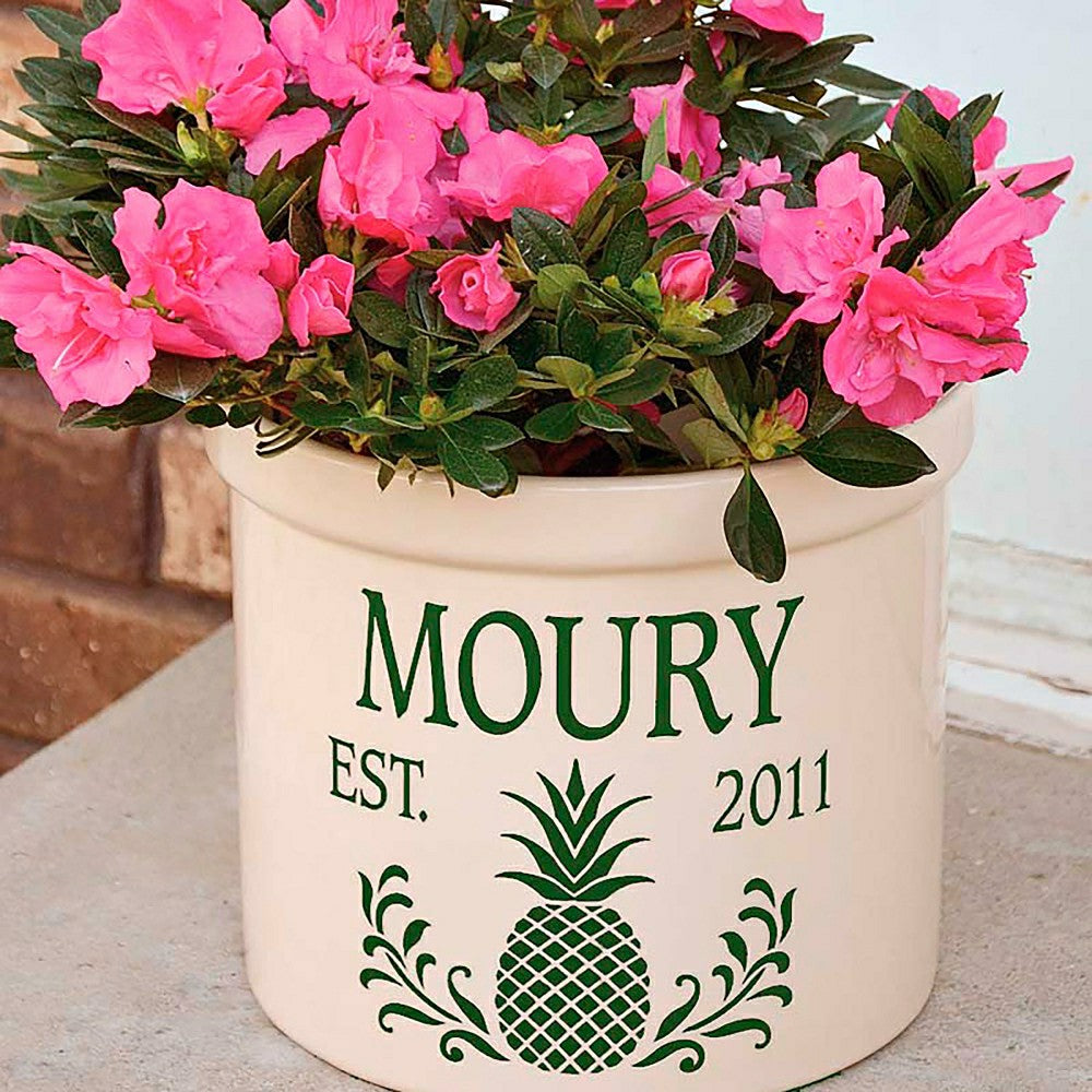 Pineapple Personalized Crock | Plow & Hearth