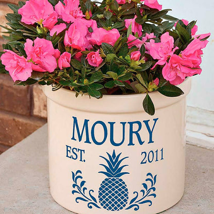 Pineapple Personalized Crock | Plow & Hearth