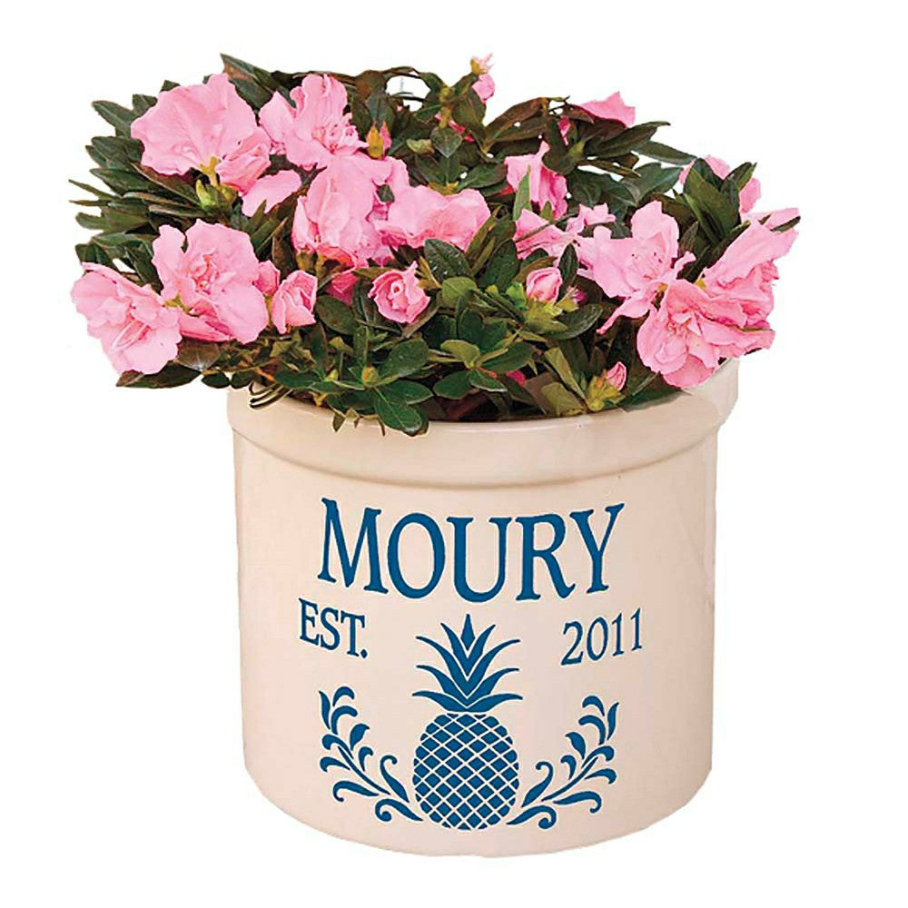 Pineapple Personalized Crock | Plow & Hearth