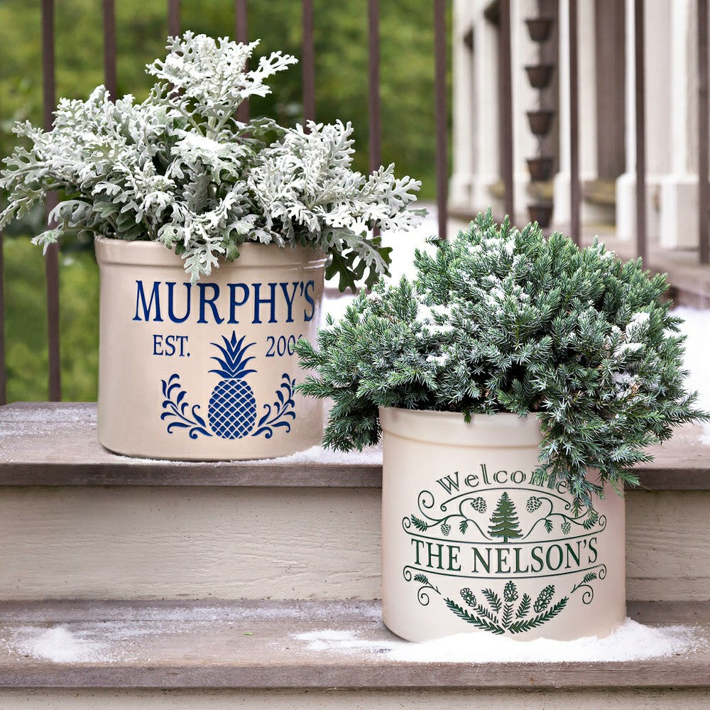 Pineapple Personalized Crock | Plow & Hearth