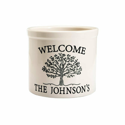Personalized Tree of Life Crock | Plow & Hearth