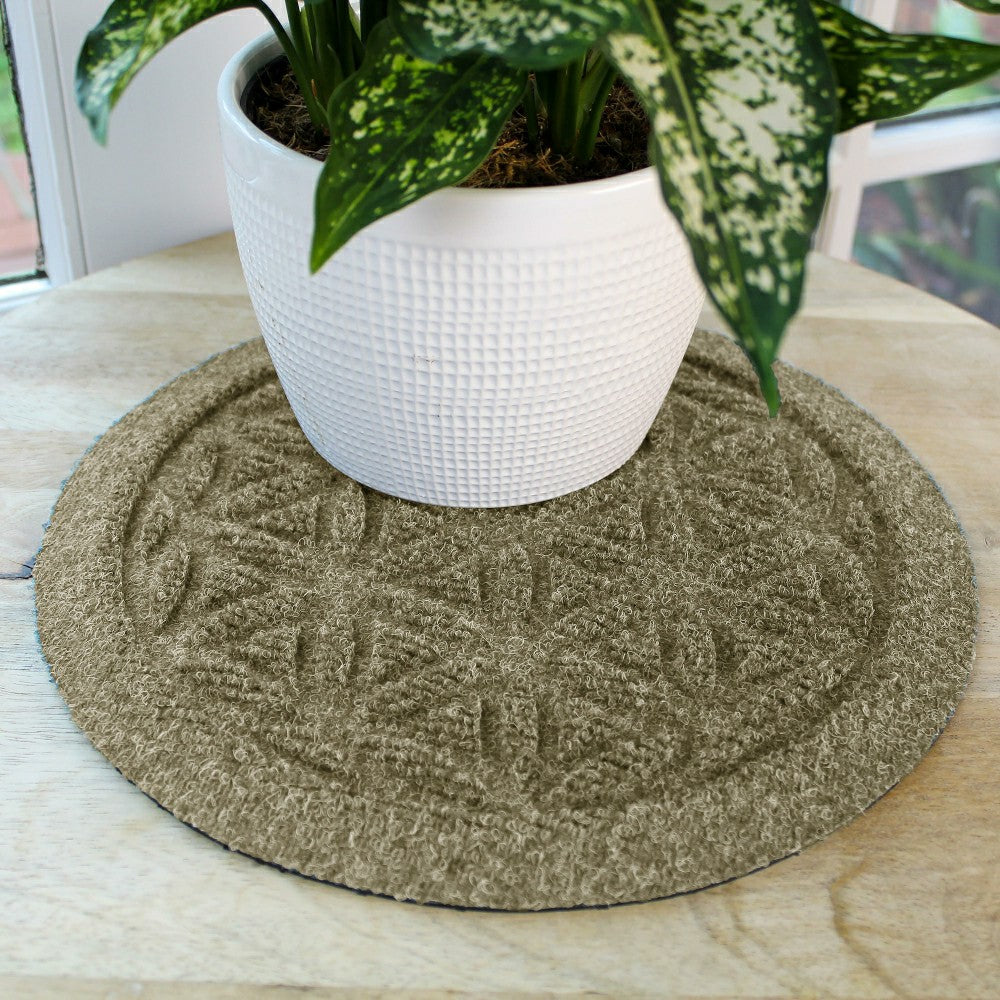 WaterHog® 12" Flower of Life Plant Trivets, Set of 4 | Plow & Hearth