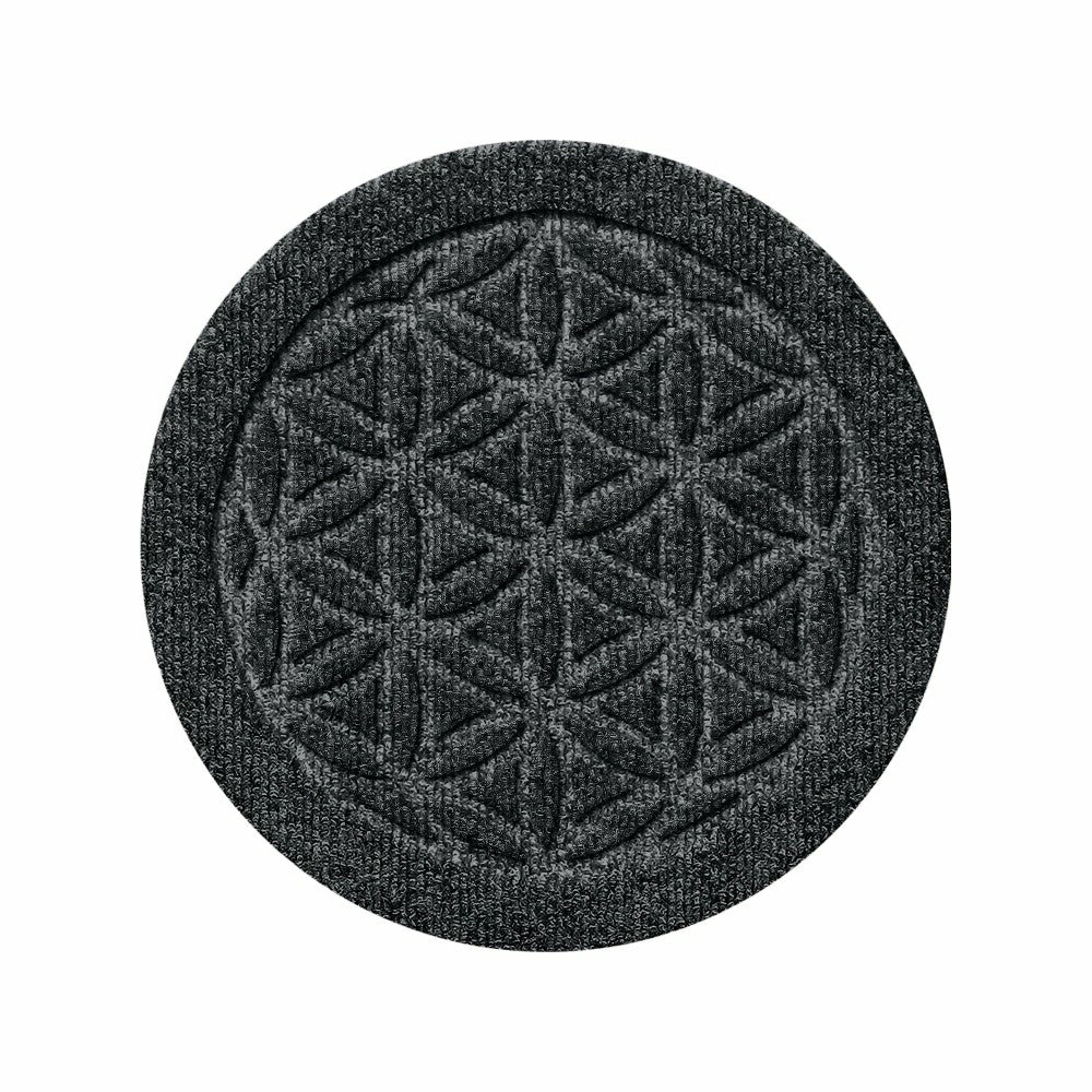 WaterHog® 12" Flower of Life Plant Trivets, Set of 4 | Plow & Hearth