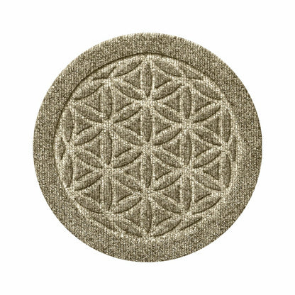 WaterHog® 12" Flower of Life Plant Trivets, Set of 4 | Plow & Hearth