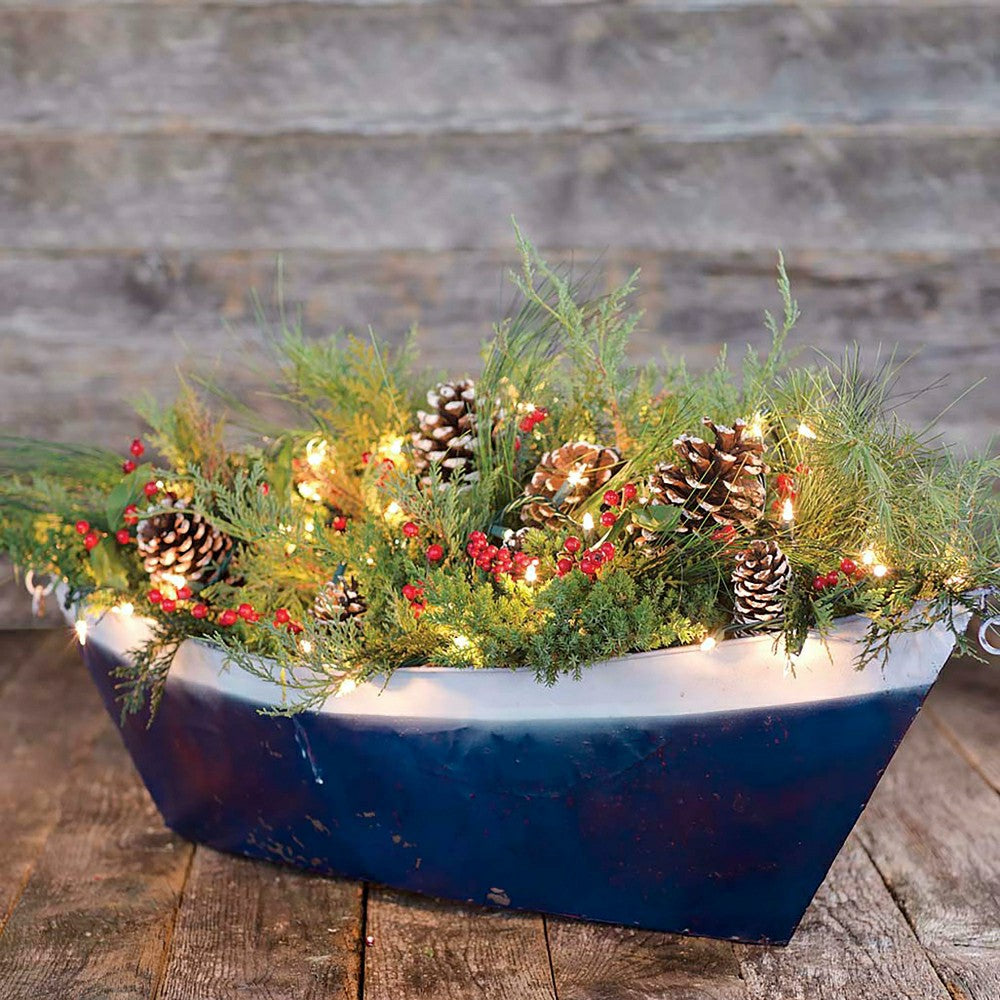 Recycled Metal Boat Planter | Plow & Hearth