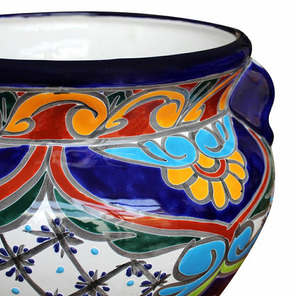 Large Multicolored Talavera Chata Planter | Plow & Hearth