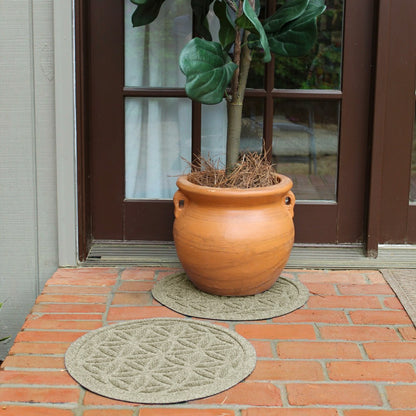 WaterHog® 17" Flower of Life Plant Trivets, Set of 2 | Plow & Hearth