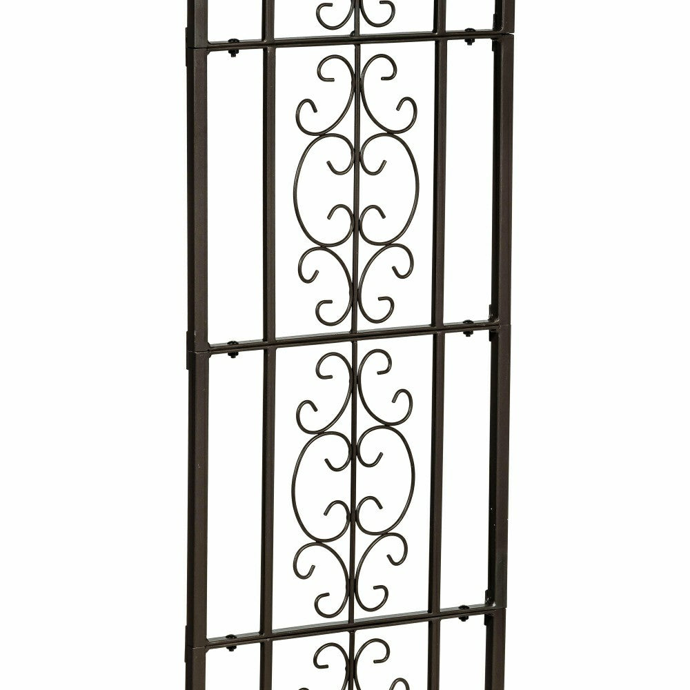 Montebello Metal Lattice Trellis with Planter Stand | Plow & Hearth