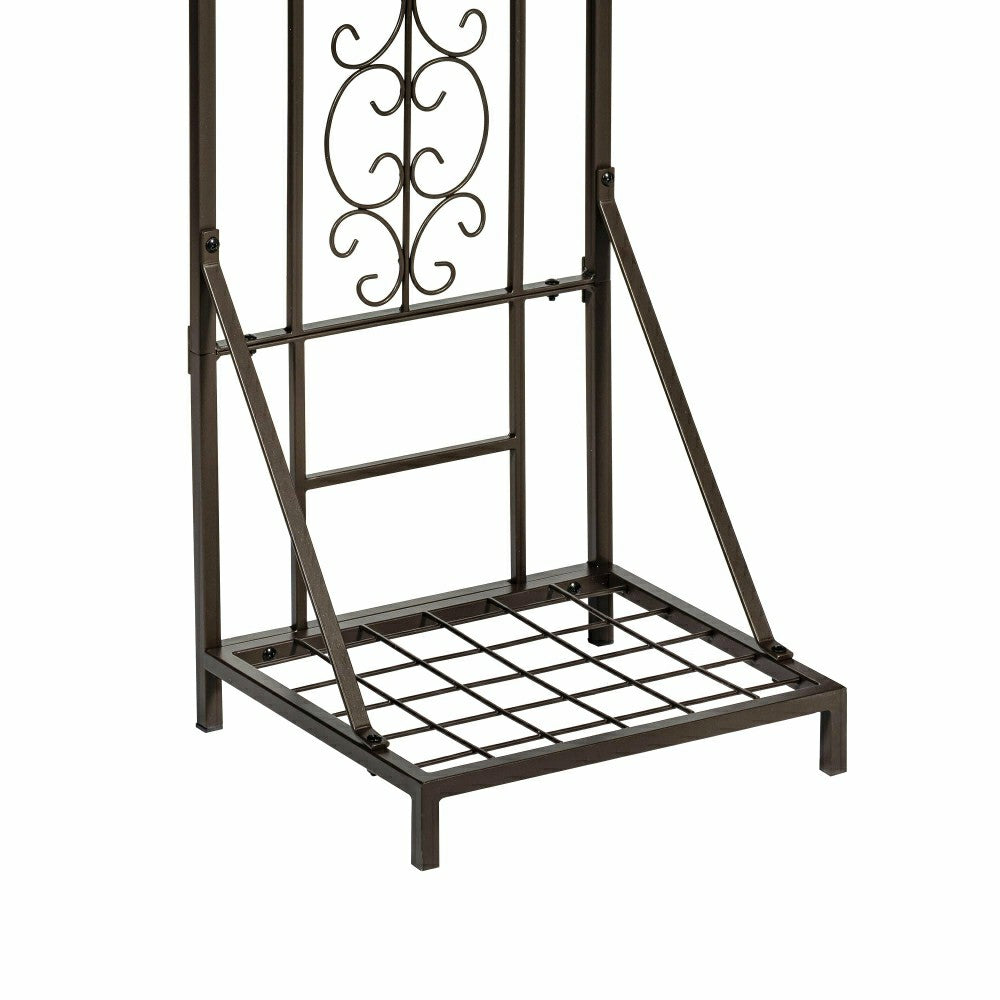 Montebello Metal Lattice Trellis with Planter Stand | Plow & Hearth