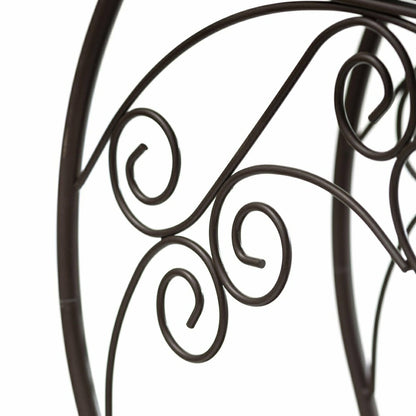 Two-Shelf Cast Iron Plant Stand with Birds | Plow & Hearth