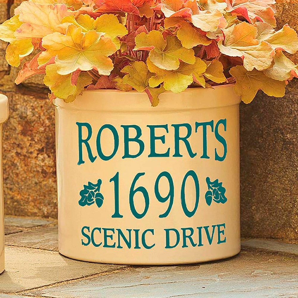 Acorn-Styled Personalized Crock | Plow & Hearth