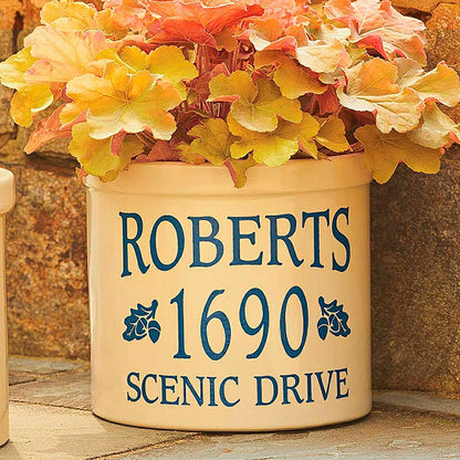 Acorn-Styled Personalized Crock | Plow & Hearth