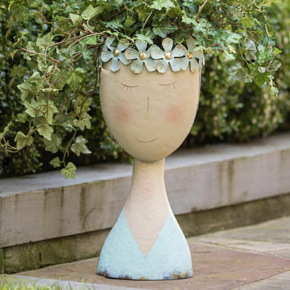 Pastel Head Planter, Solid | Plow & Hearth