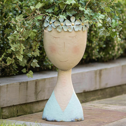 Pastel Head Planter, Solid | Plow & Hearth
