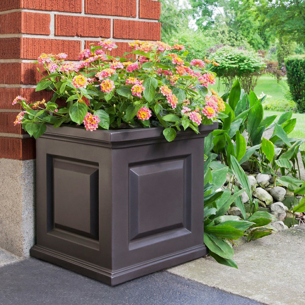 Chadwick Self-Watering Planter, 16" sq. | Plow & Hearth
