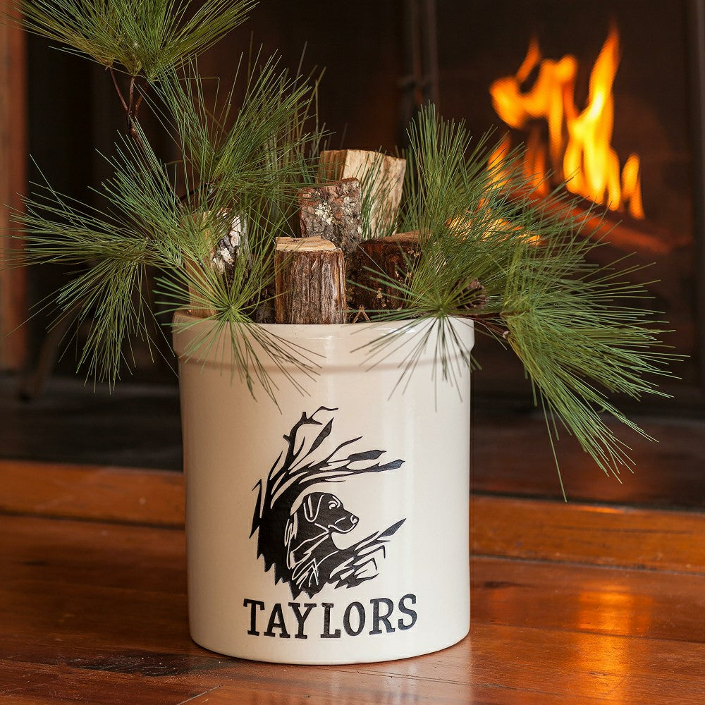 Personalized Labrador Stoneware Crock, 2 Gallons | Plow & Hearth