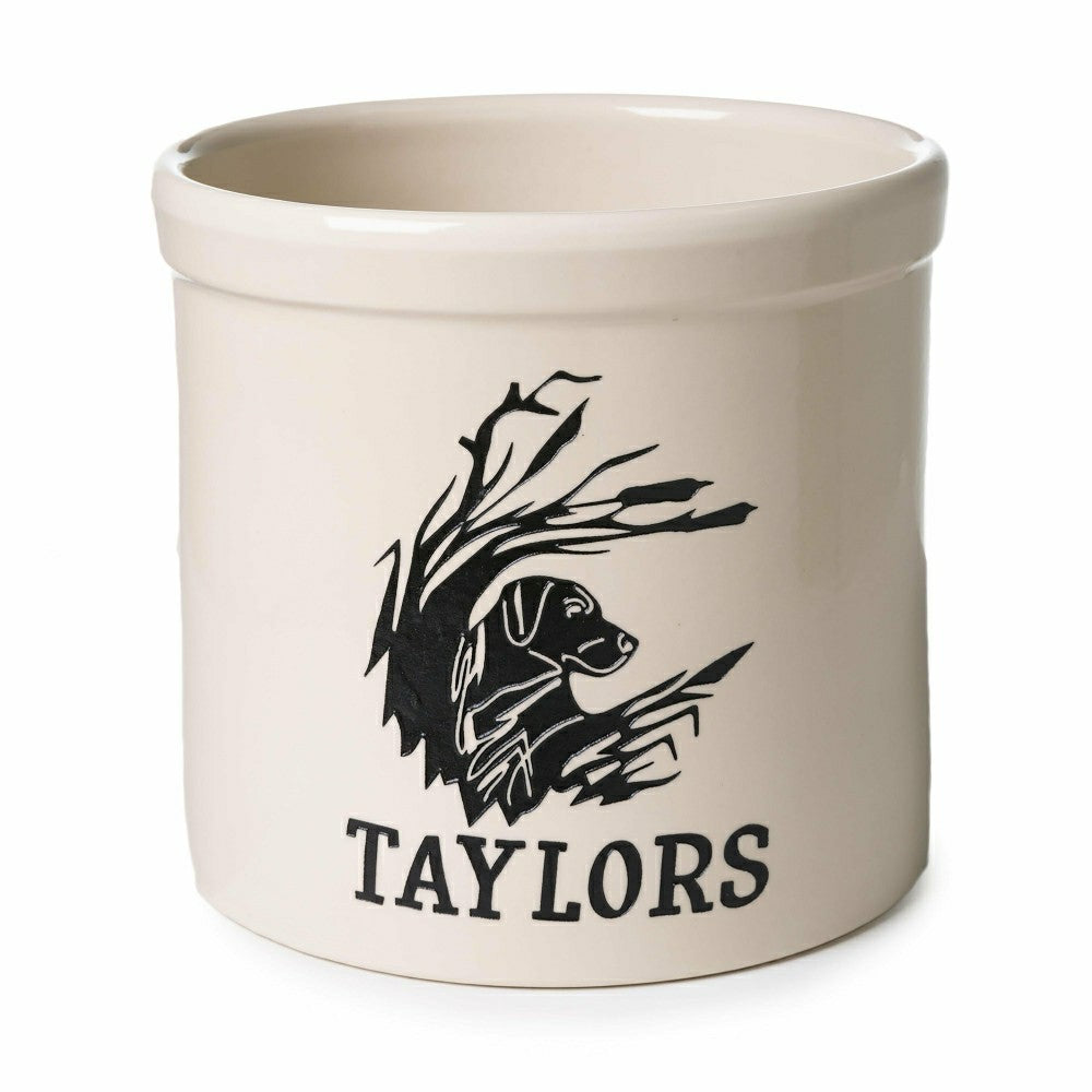 Personalized Labrador Stoneware Crock, 2 Gallons | Plow & Hearth