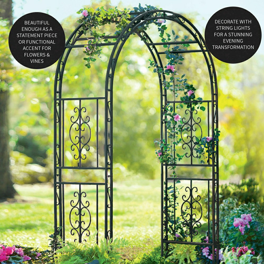 Montebello Iron Garden Arbor | Plow & Hearth
