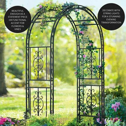 Montebello Iron Garden Arbor | Plow & Hearth