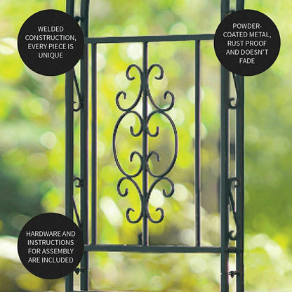 Montebello Iron Garden Arbor | Plow & Hearth