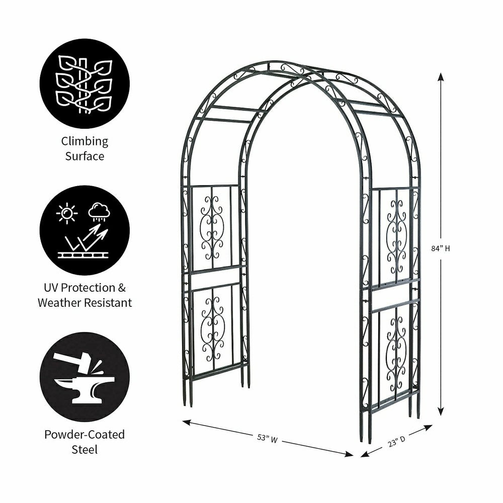Montebello Iron Garden Arbor | Plow & Hearth
