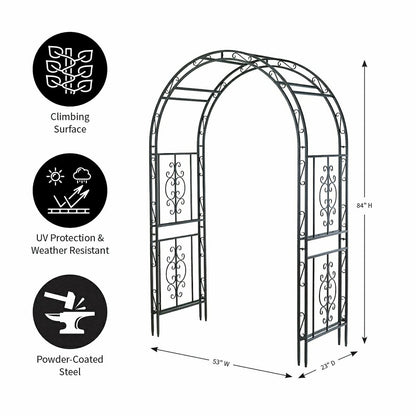 Montebello Iron Garden Arbor | Plow & Hearth