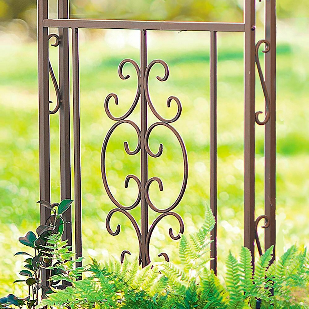 Iron Montebello Arbor with Gate | Plow & Hearth