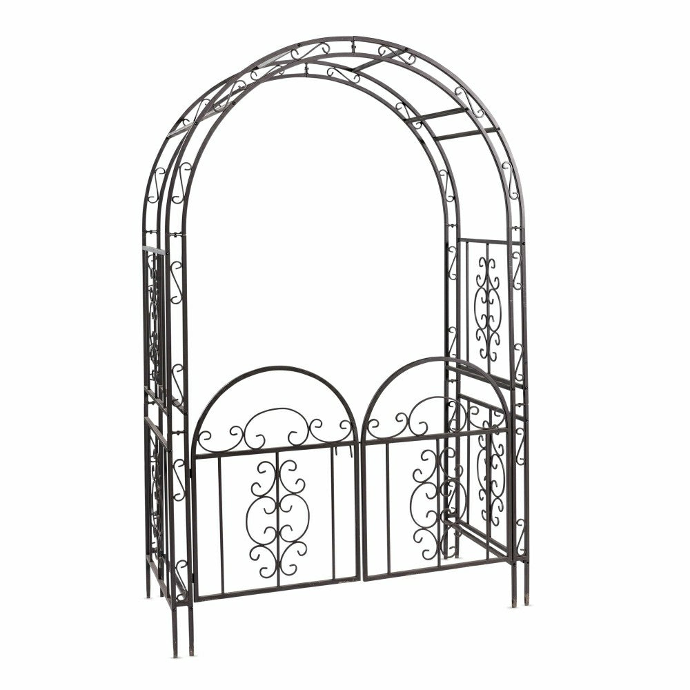 Iron Montebello Arbor with Gate | Plow & Hearth