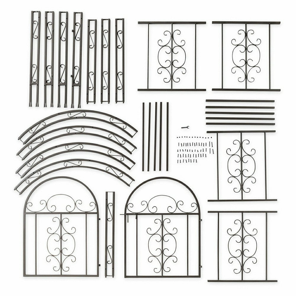 Iron Montebello Arbor with Gate | Plow & Hearth