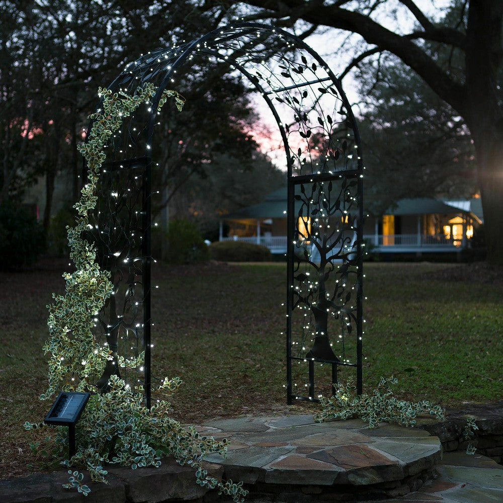 Metal Garden Arbor with Tree of Life Design | Plow & Hearth
