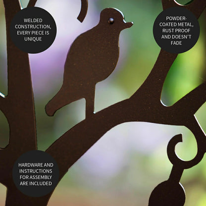 Metal Garden Arbor with Tree of Life Design | Plow & Hearth