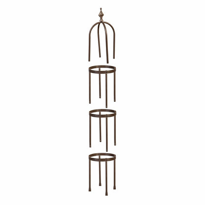 7' Powder-Coated Steel Garden Obelisk, Bronze | Plow & Hearth