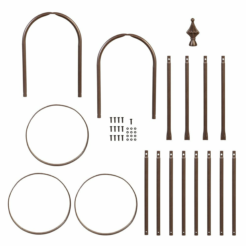 7' Powder-Coated Steel Garden Obelisk, Bronze | Plow & Hearth