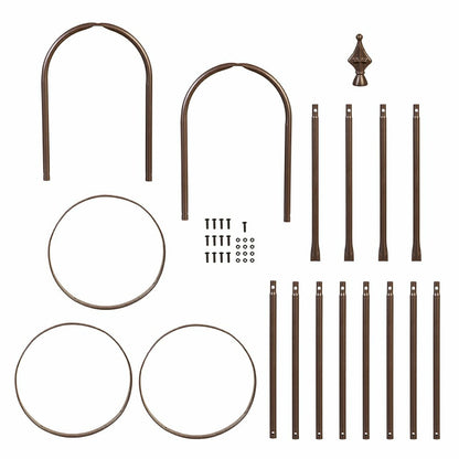 7' Powder-Coated Steel Garden Obelisk, Bronze | Plow & Hearth