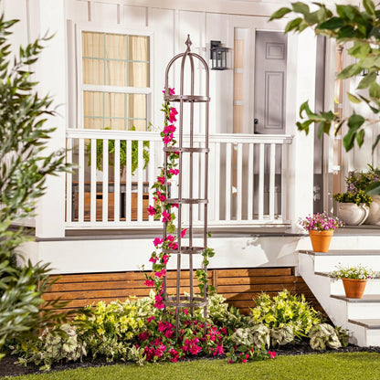 Steel Garden Obelisk | Plow & Hearth