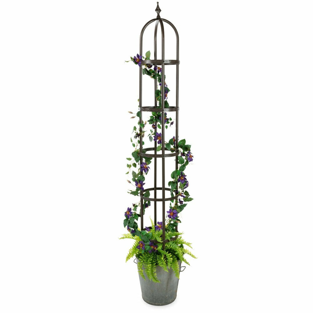 Steel Garden Obelisk | Plow & Hearth