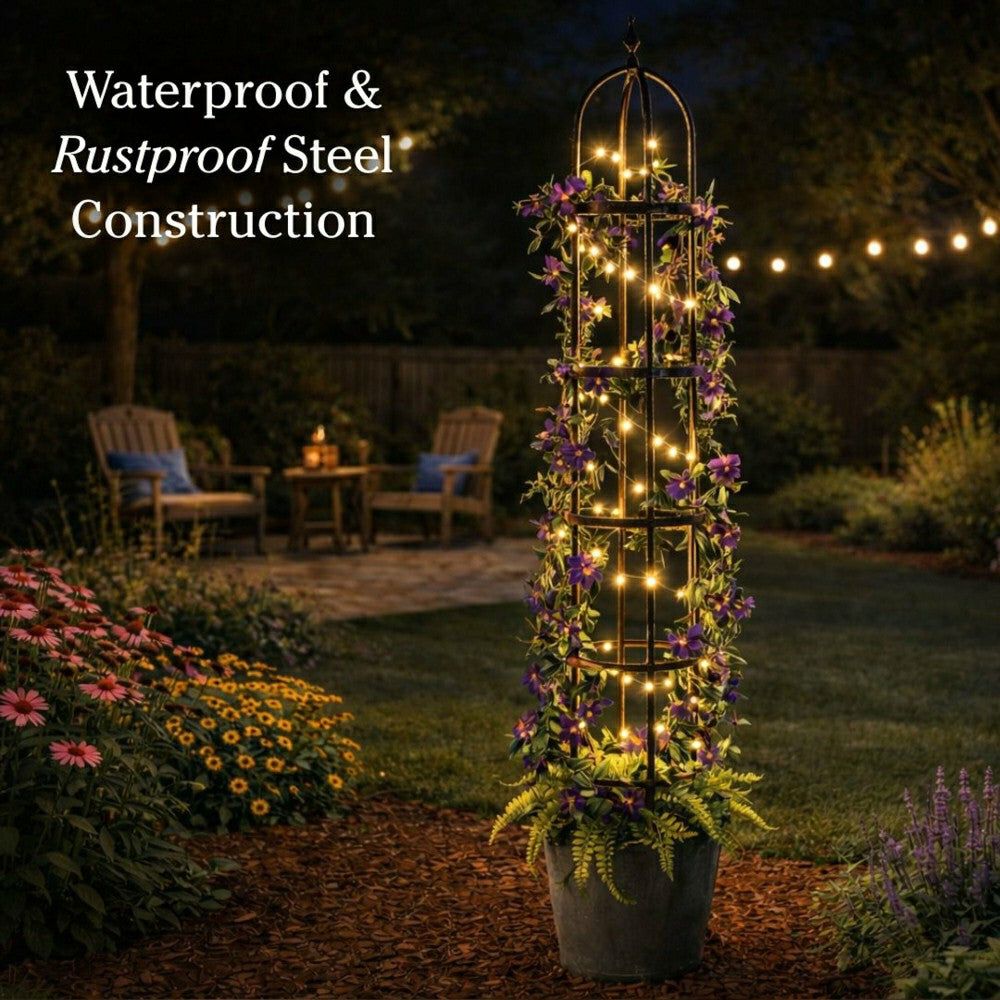 Steel Garden Obelisk | Plow & Hearth
