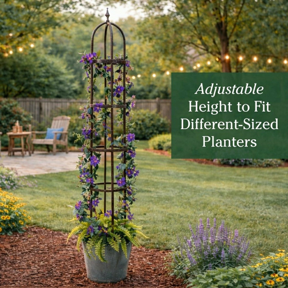 Steel Garden Obelisk | Plow & Hearth