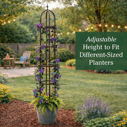 Steel Garden Obelisk | Plow & Hearth