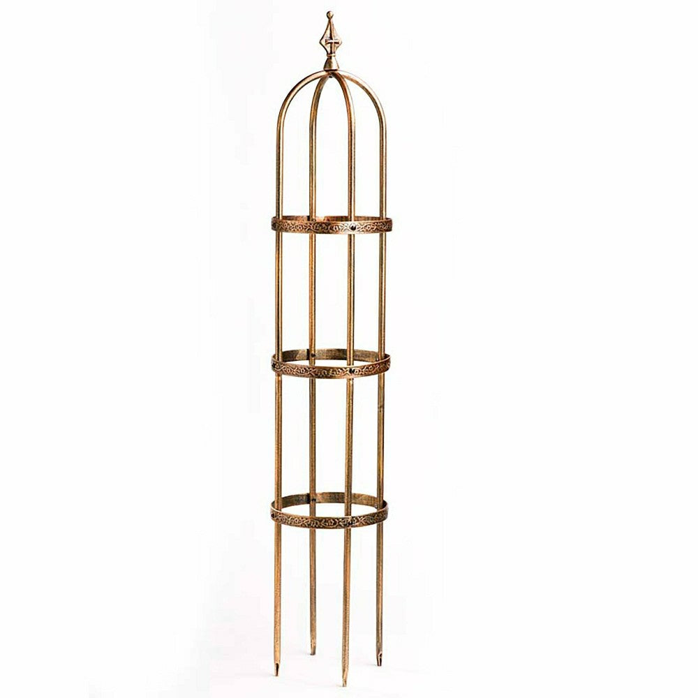 5' Powder-Coated Steel Garden Obelisk | Plow & Hearth