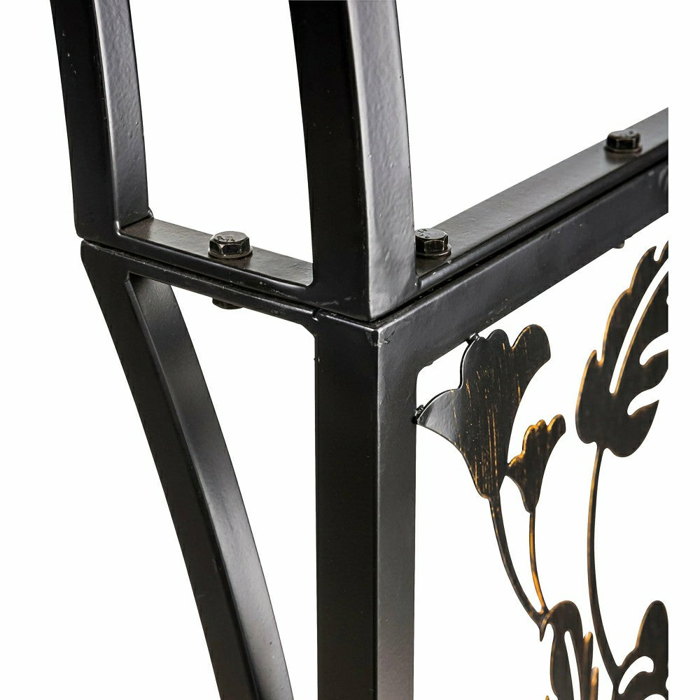 Metal Arched Hummingbird Garden Arbor | Plow & Hearth