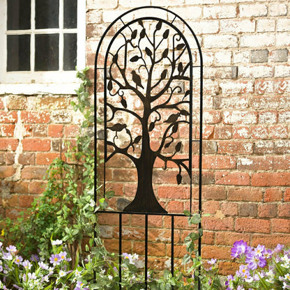 Metal Garden Trellis w/Tree of Life Design | Plow & Hearth