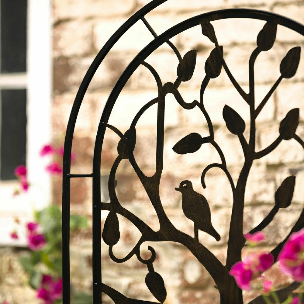 Metal Garden Trellis w/Tree of Life Design | Plow & Hearth
