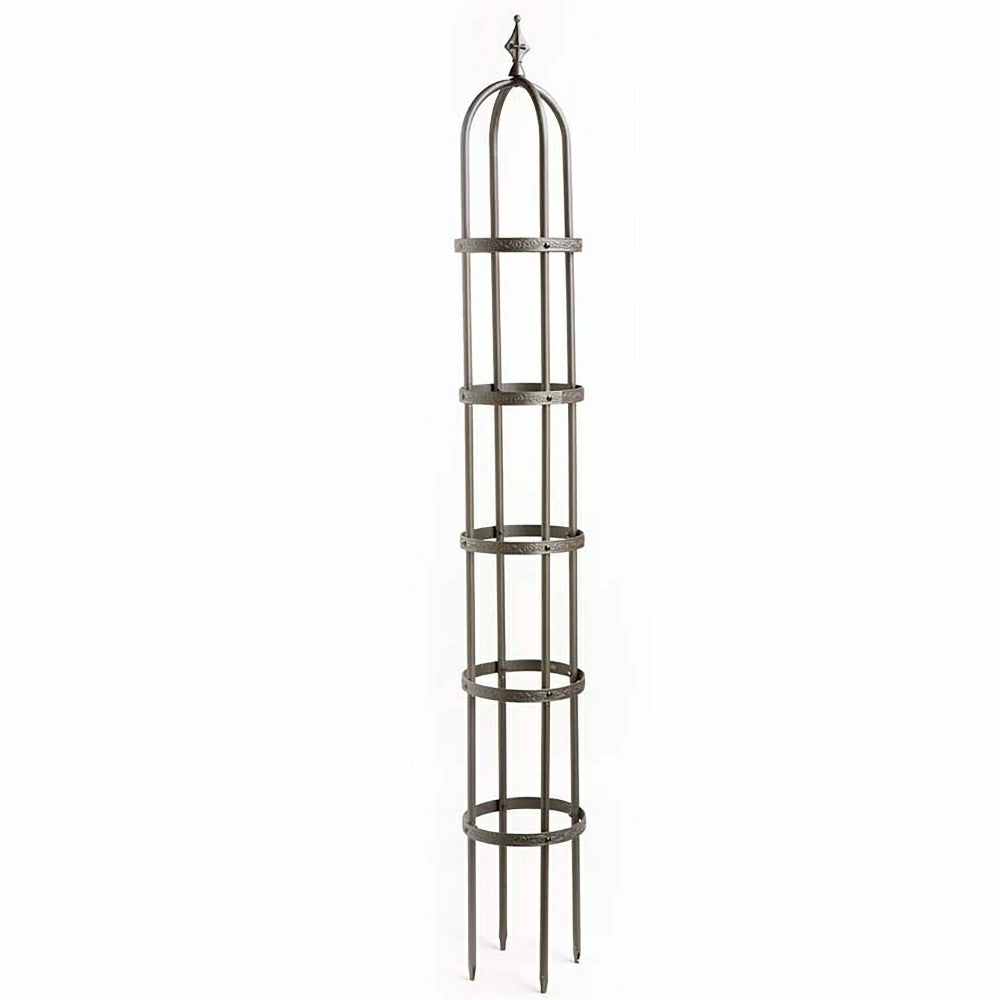 7' Powder-Coated Steel Garden Obelisk | Plow & Hearth
