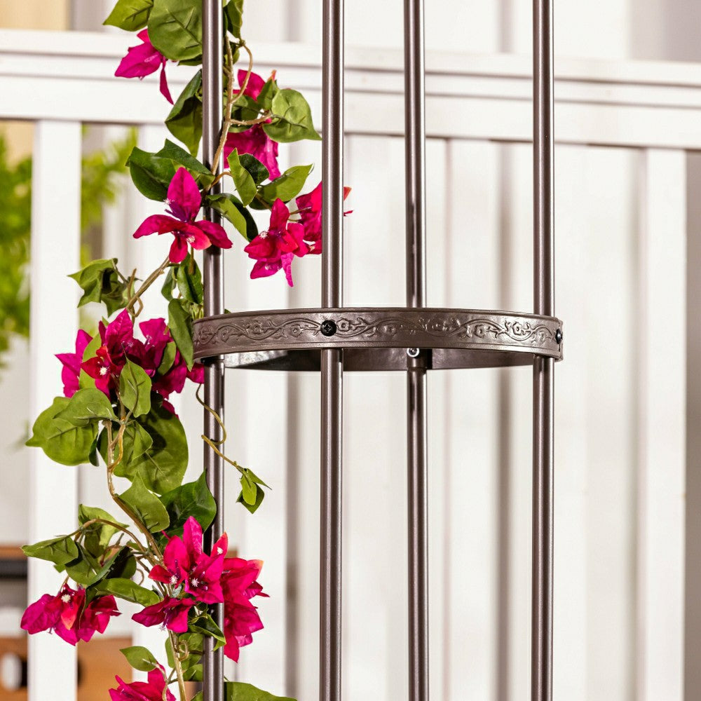 7' Powder-Coated Steel Garden Obelisk | Plow & Hearth